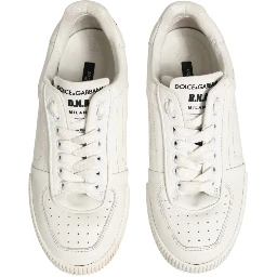 White Leather MIAMI Low Top Sneakers Shoes