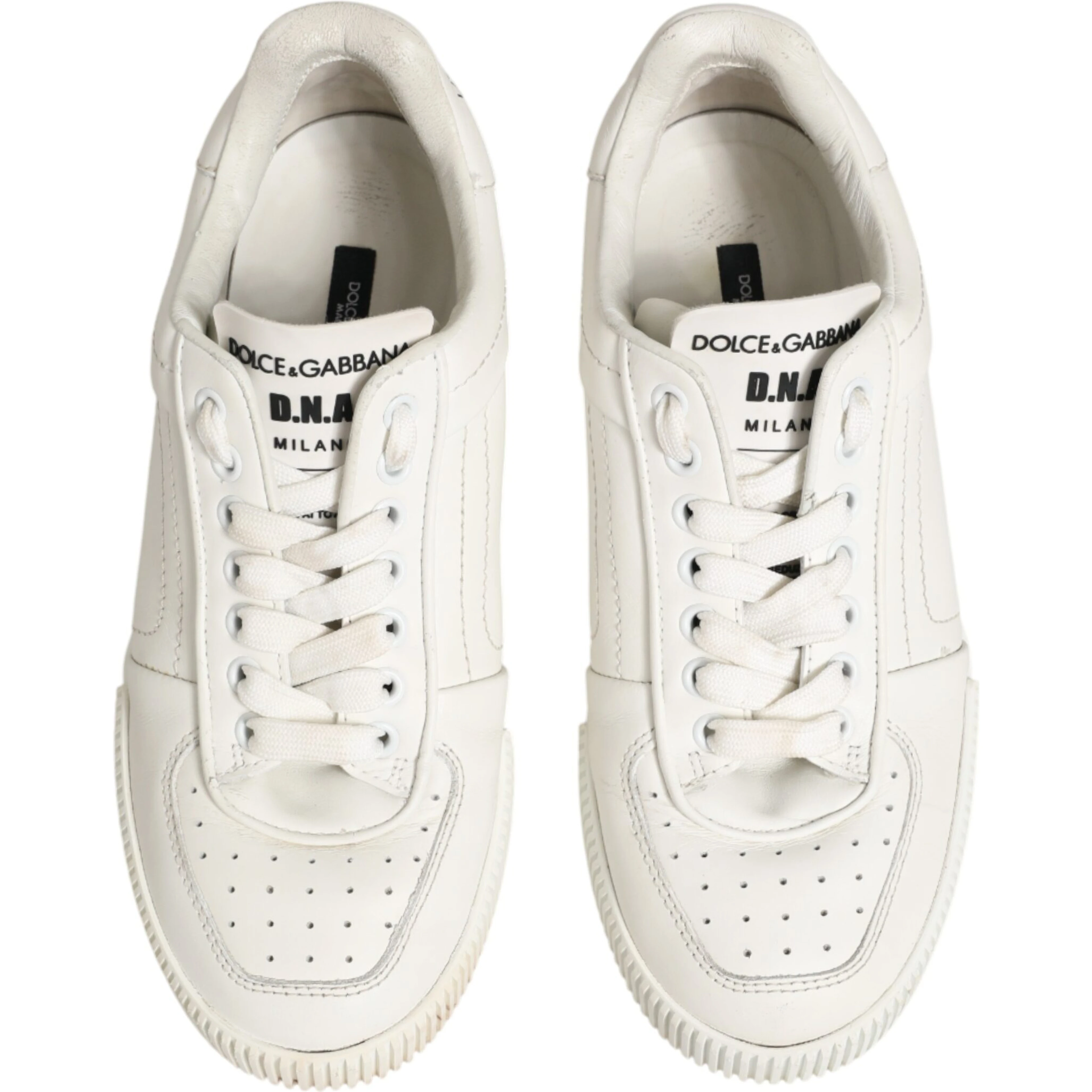White Leather MIAMI Low Top Sneakers Shoes