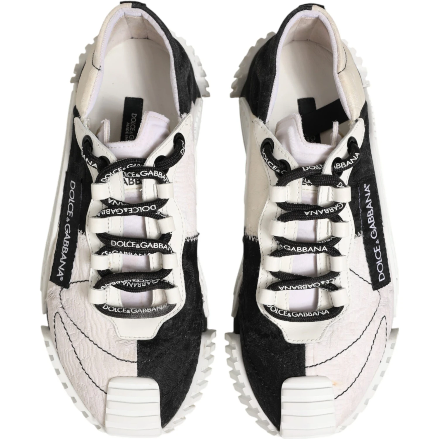 White Black Leather NS1 Sneaker  Shoes