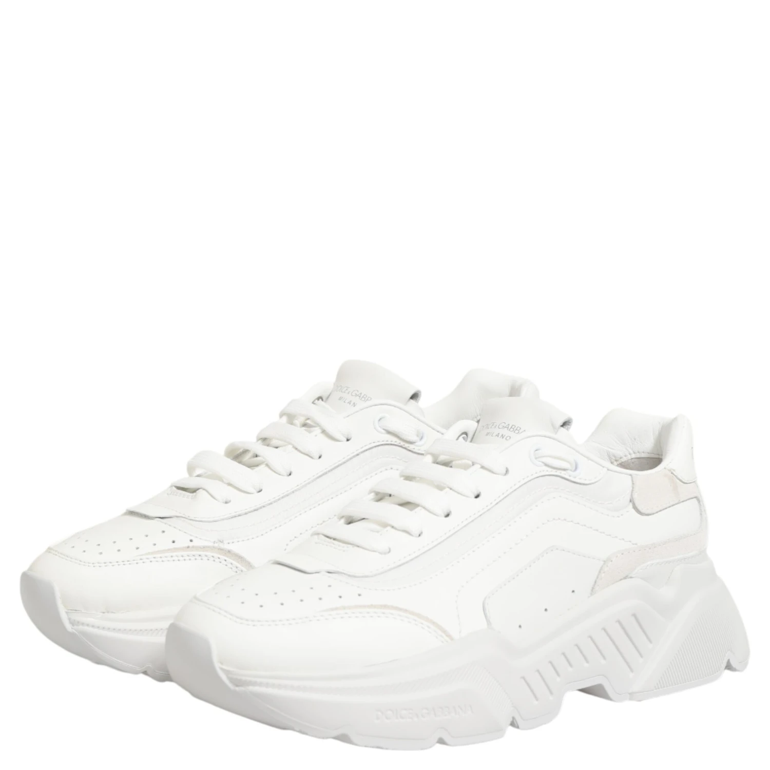 White Leather Daymaster Low Top Sneakers Shoes