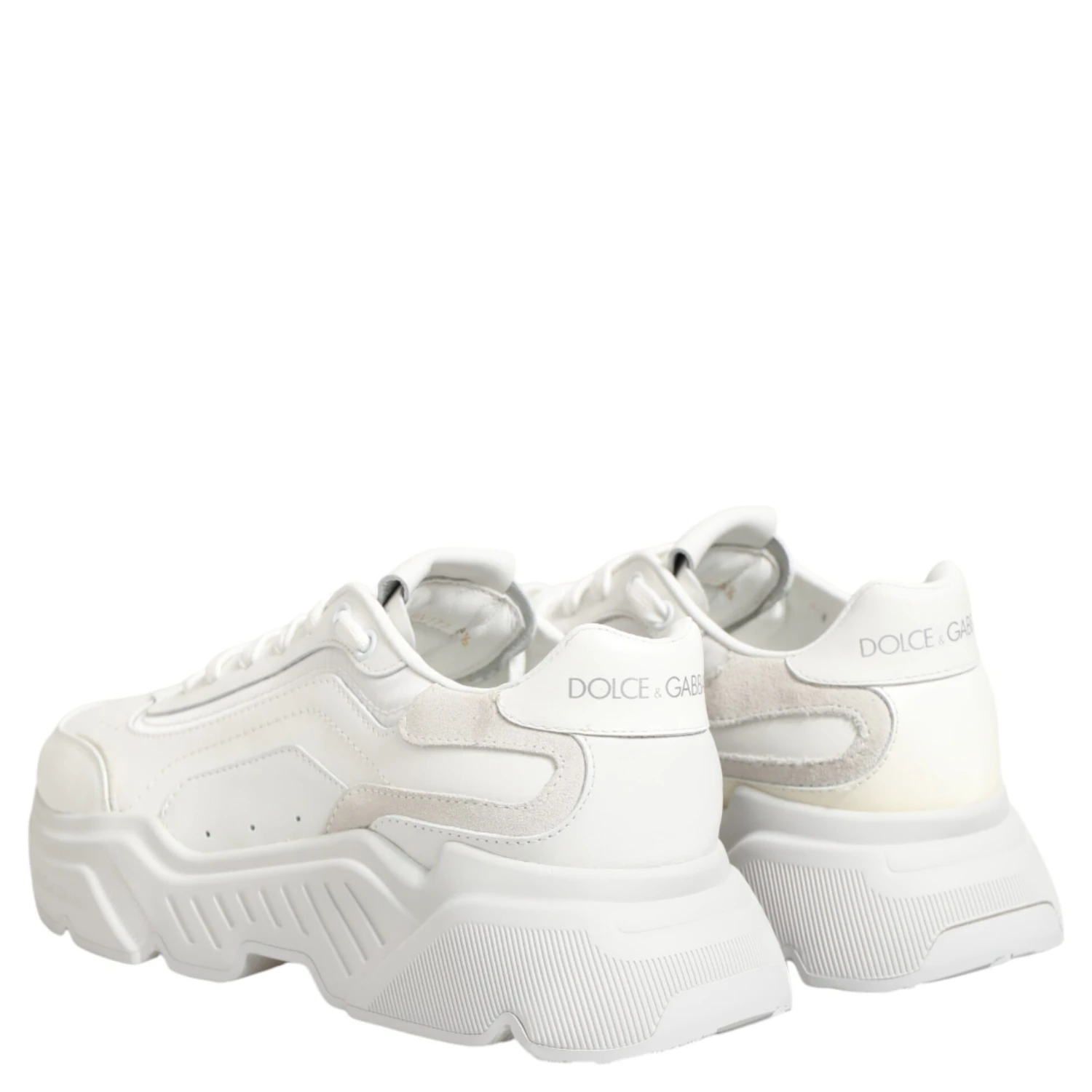 White Leather Daymaster Low Top Sneakers Shoes