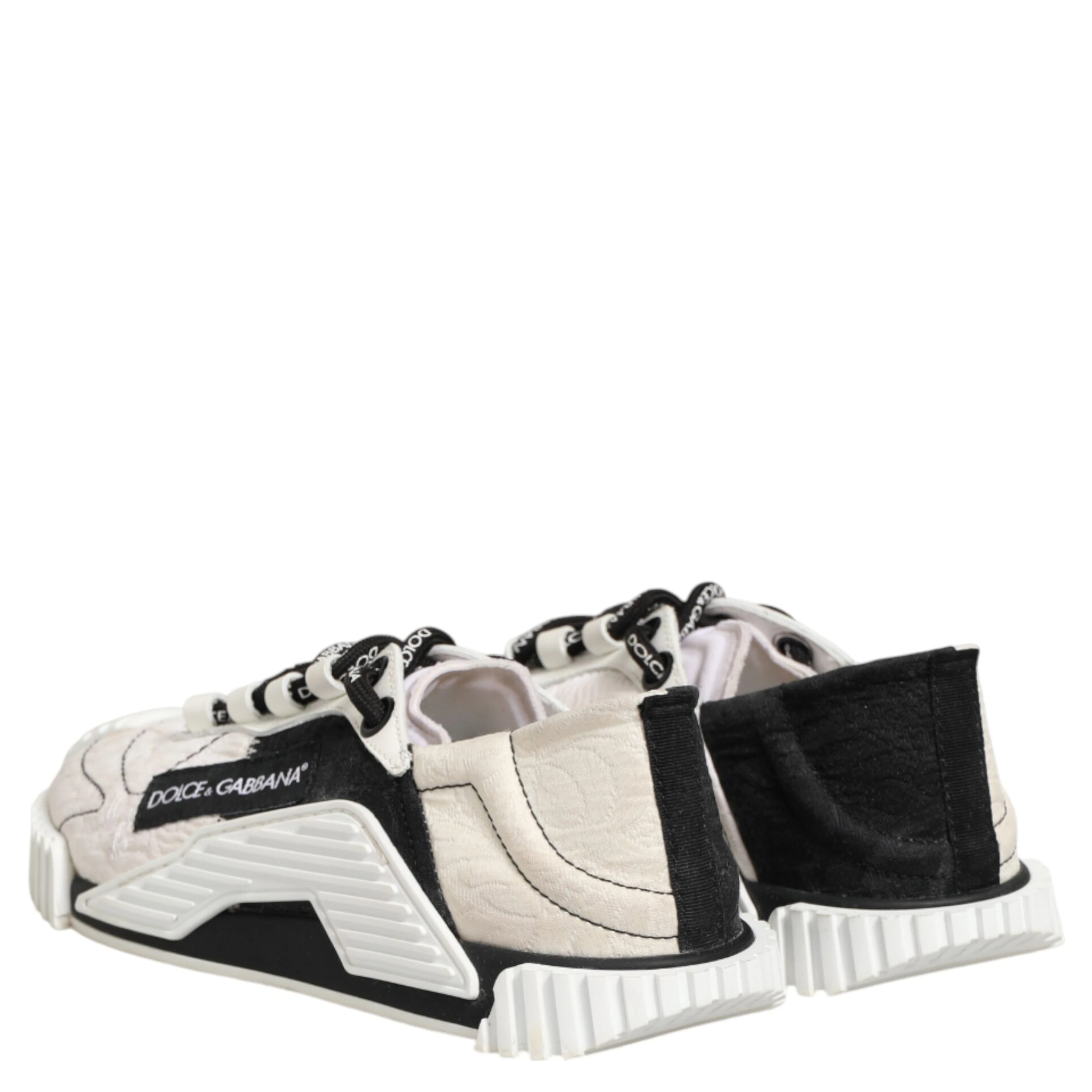 White Black Leather NS1 Sneaker  Shoes