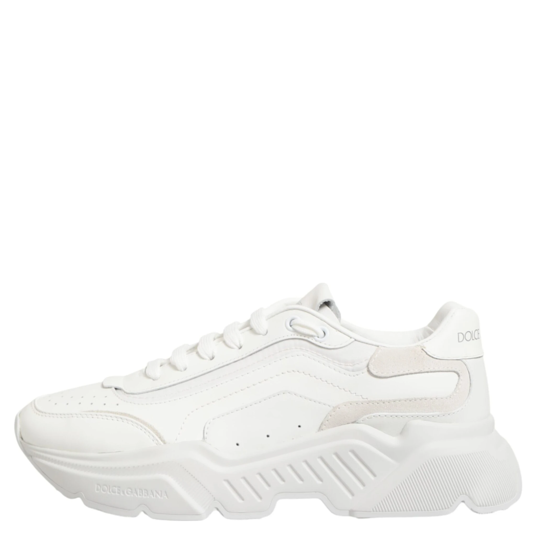 White Leather Daymaster Low Top Sneakers Shoes
