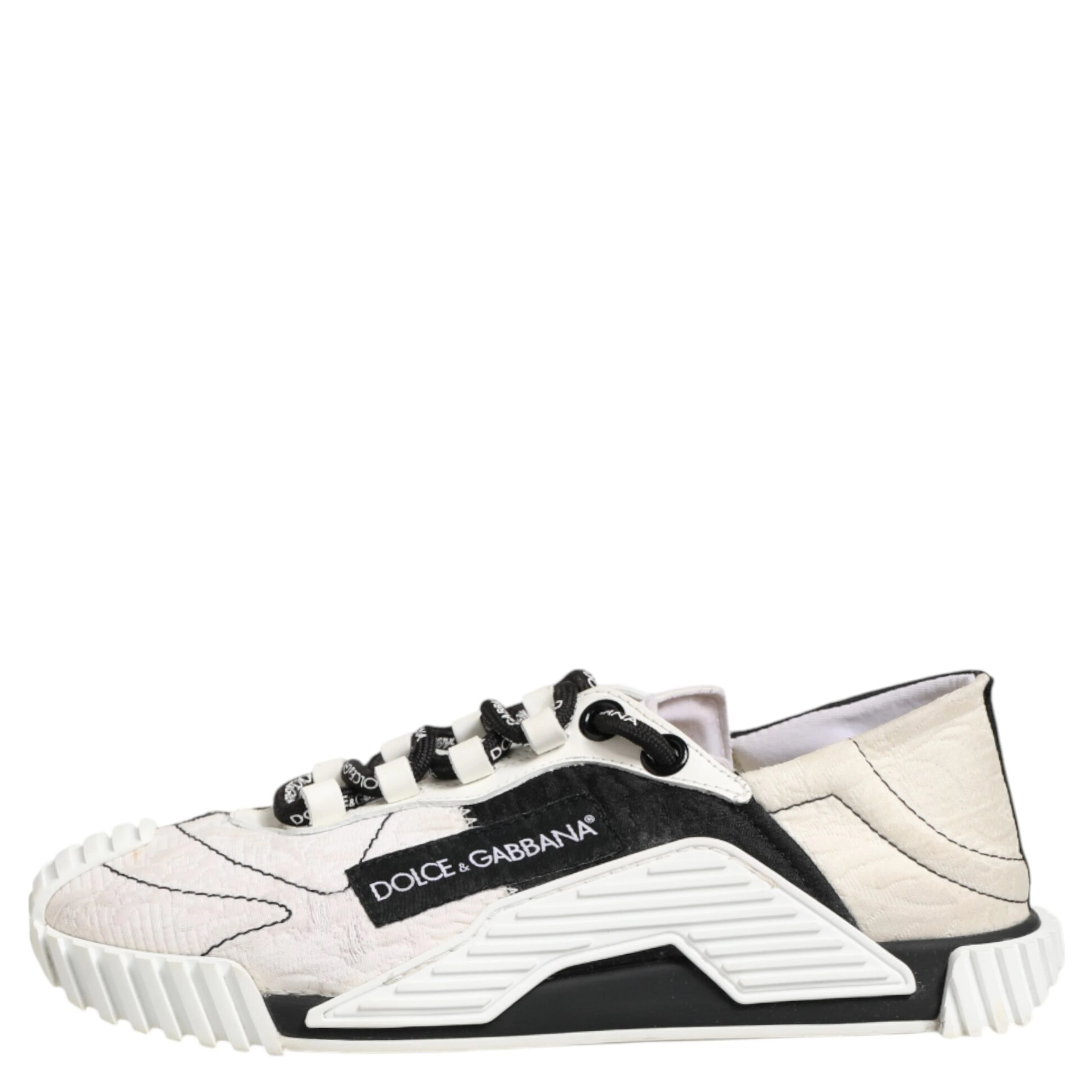 White Black Leather NS1 Sneaker  Shoes