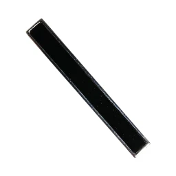 Silver Tone Brass Logo Branded Men Accessory Tie Clip Bar