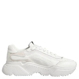 White Leather Daymaster Low Top Sneakers Shoes