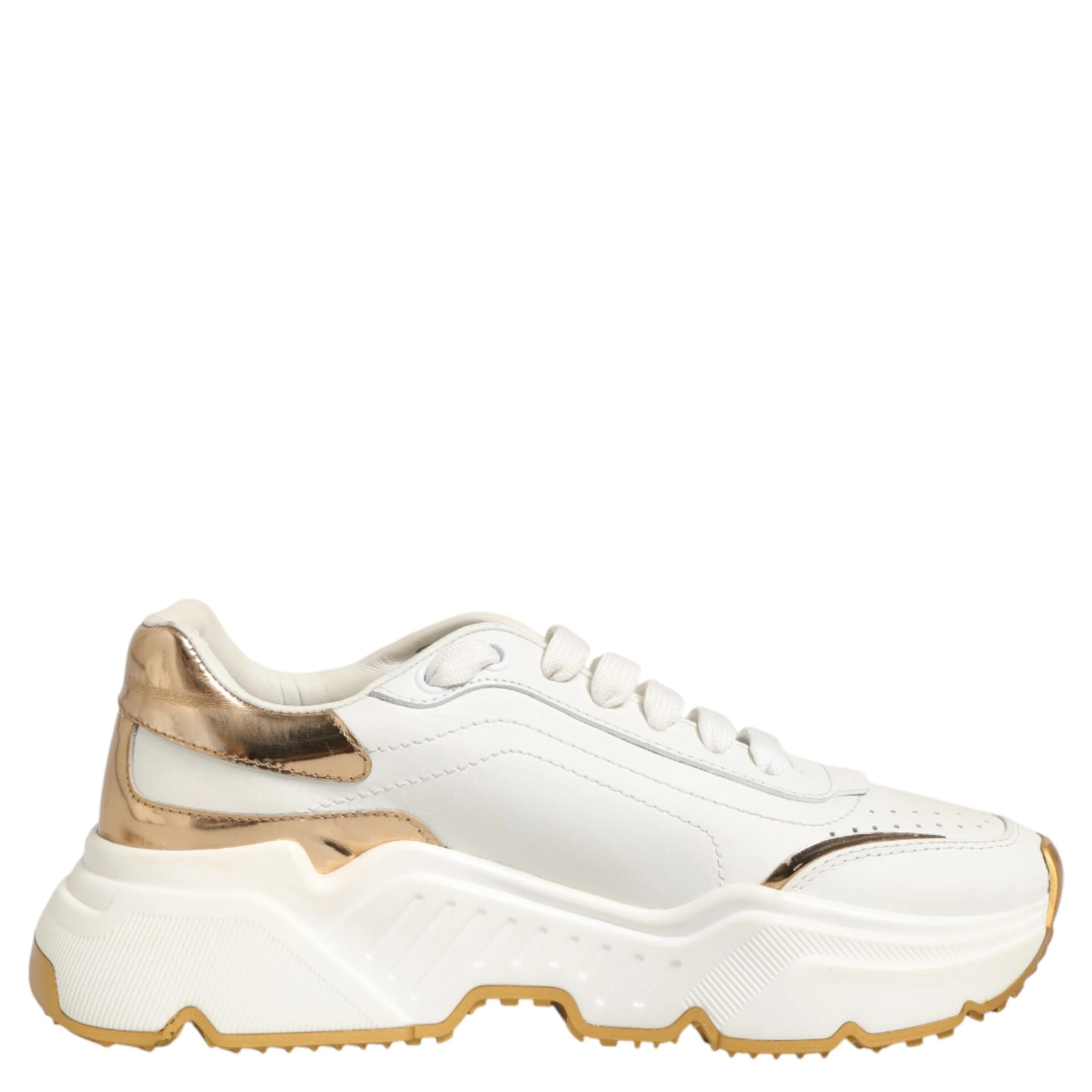 White Gold Daymaster Low Top Sneakers Shoes