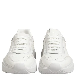 White Leather Daymaster Low Top Sneakers Shoes