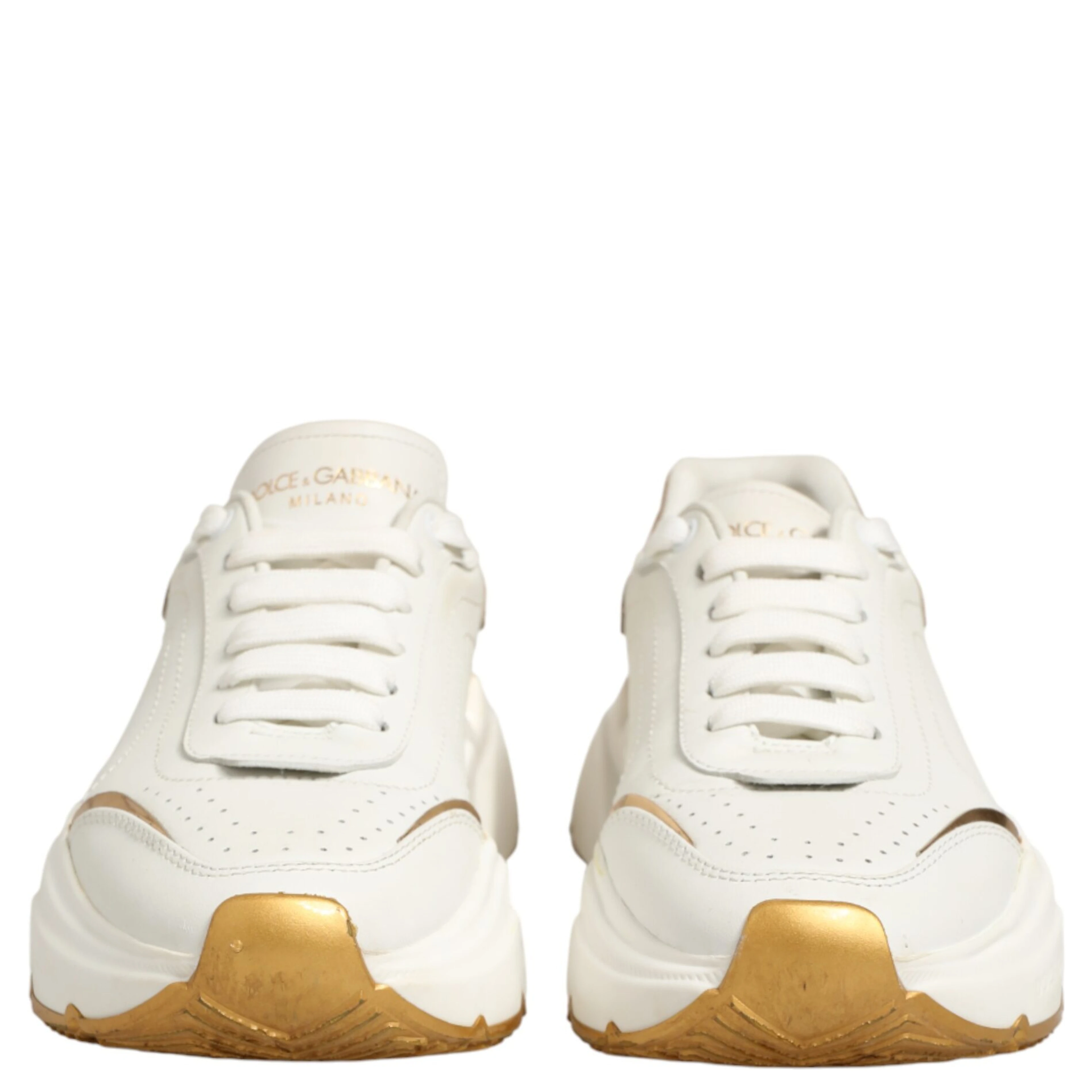 White Gold Daymaster Low Top Sneakers Shoes