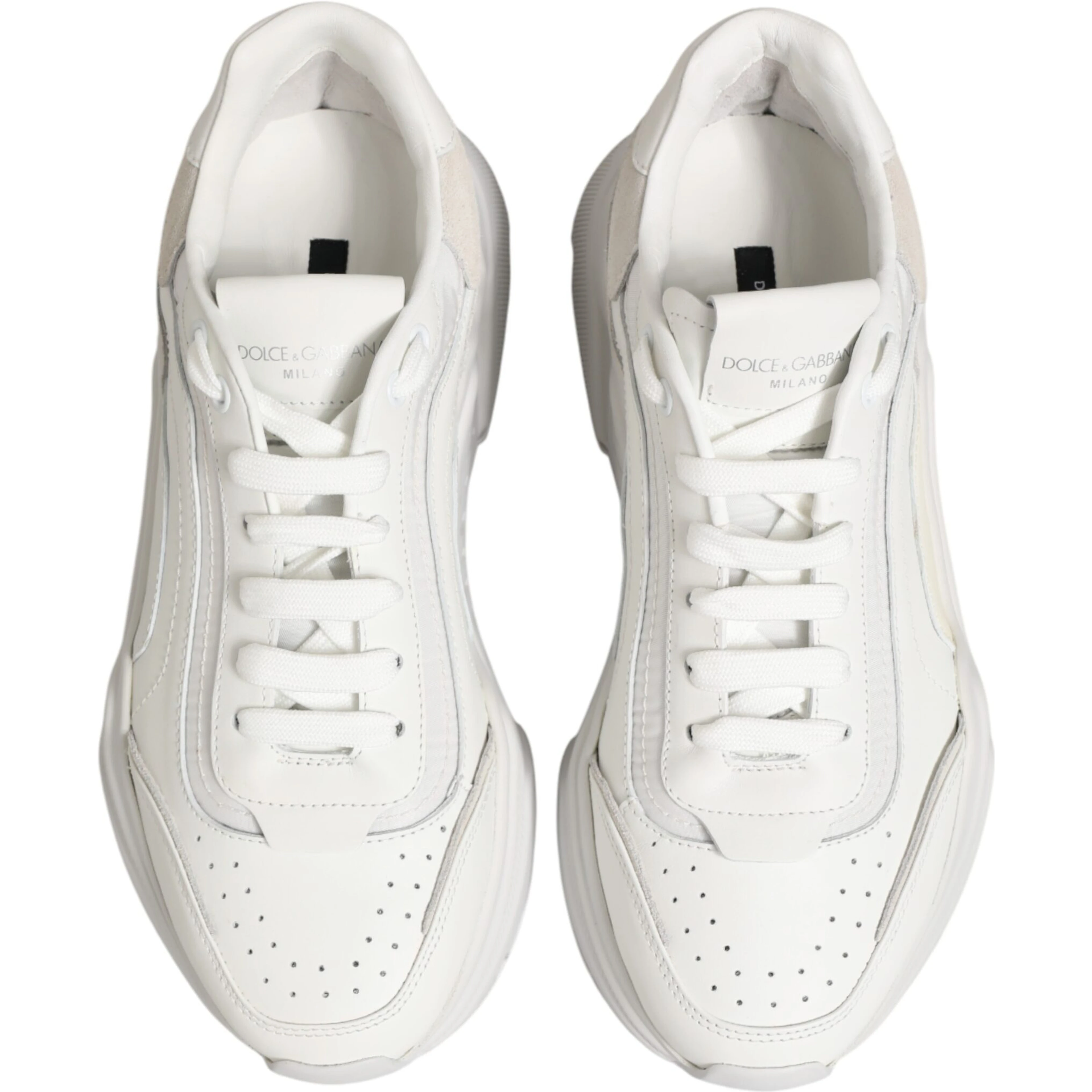 White Leather Daymaster Low Top Sneakers Shoes