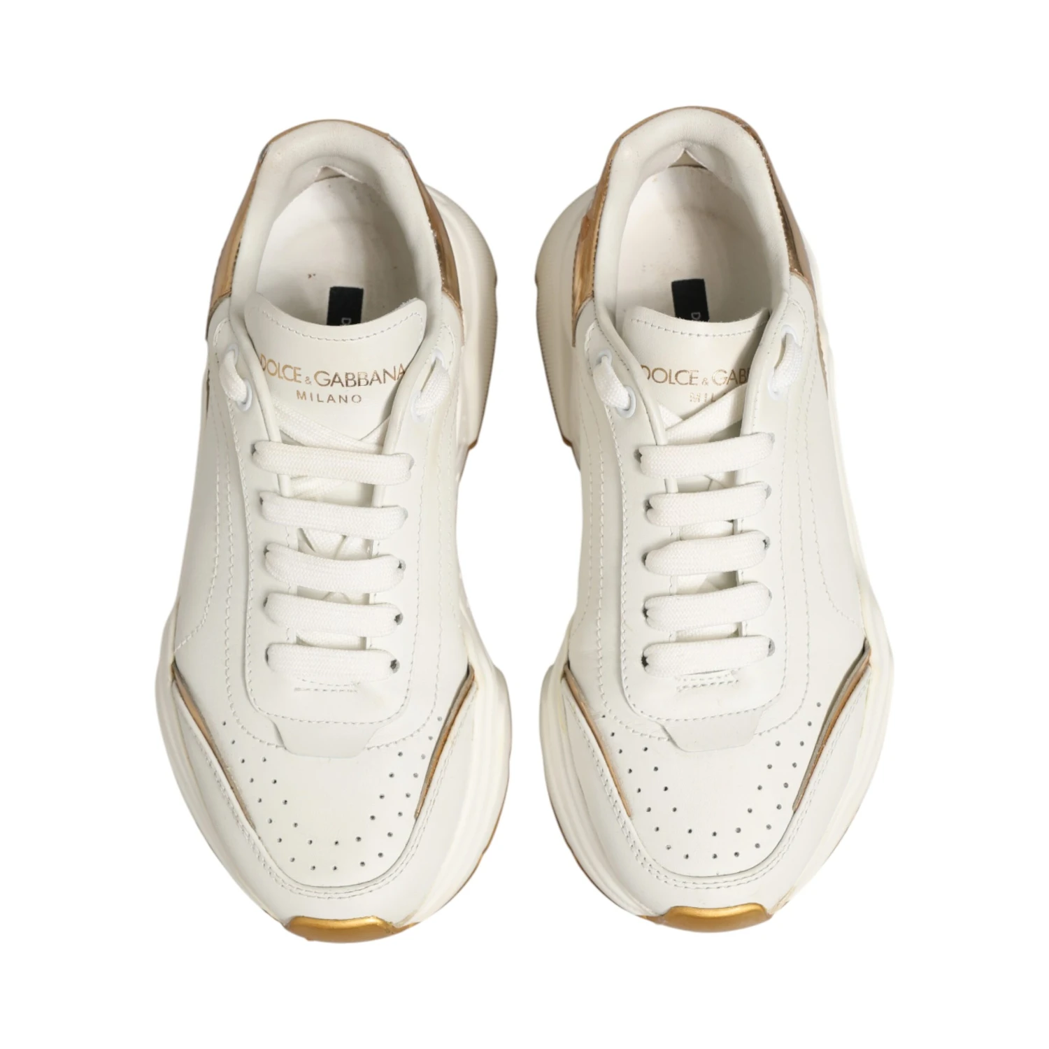 White Gold Daymaster Low Top Sneakers Shoes
