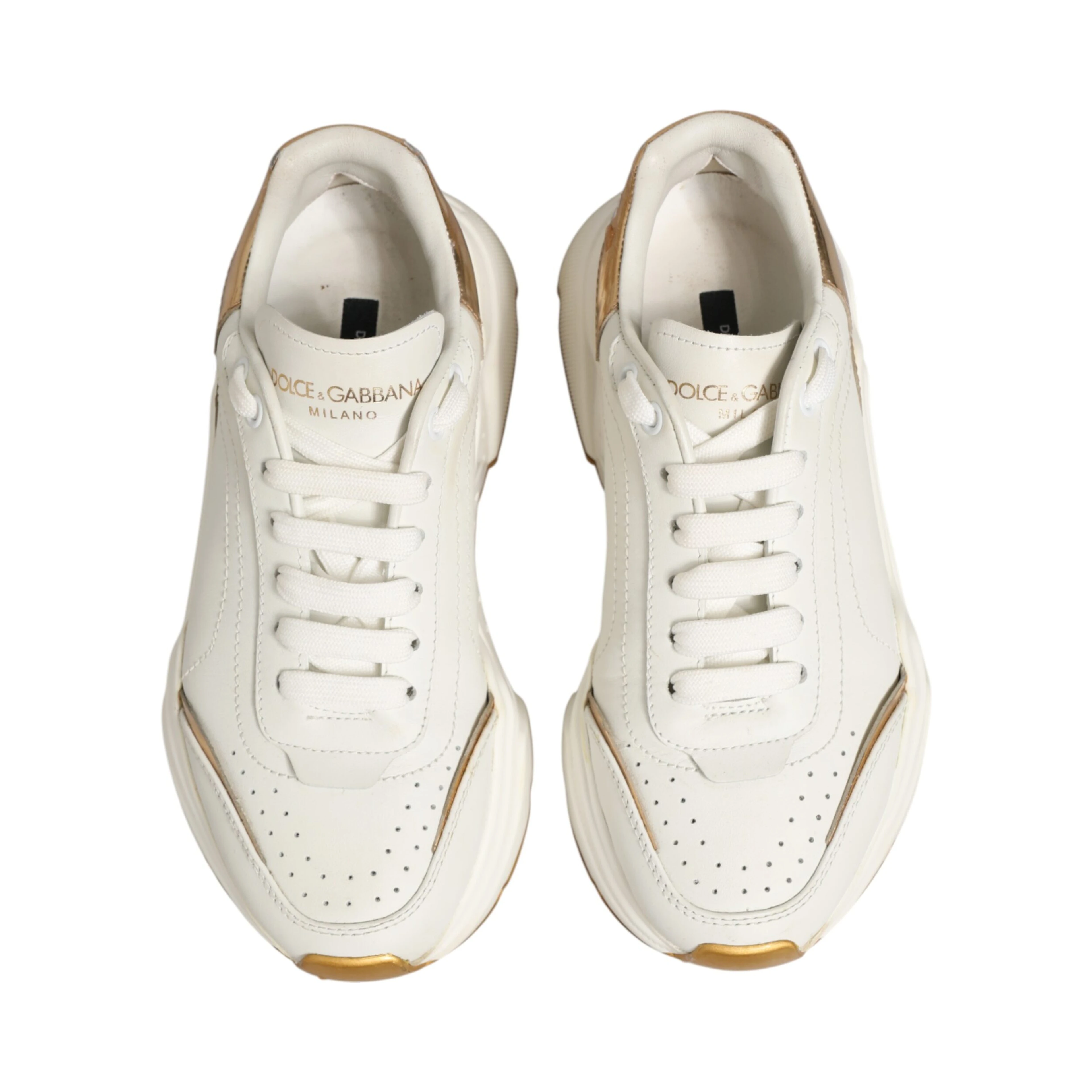 White Gold Daymaster Low Top Sneakers Shoes