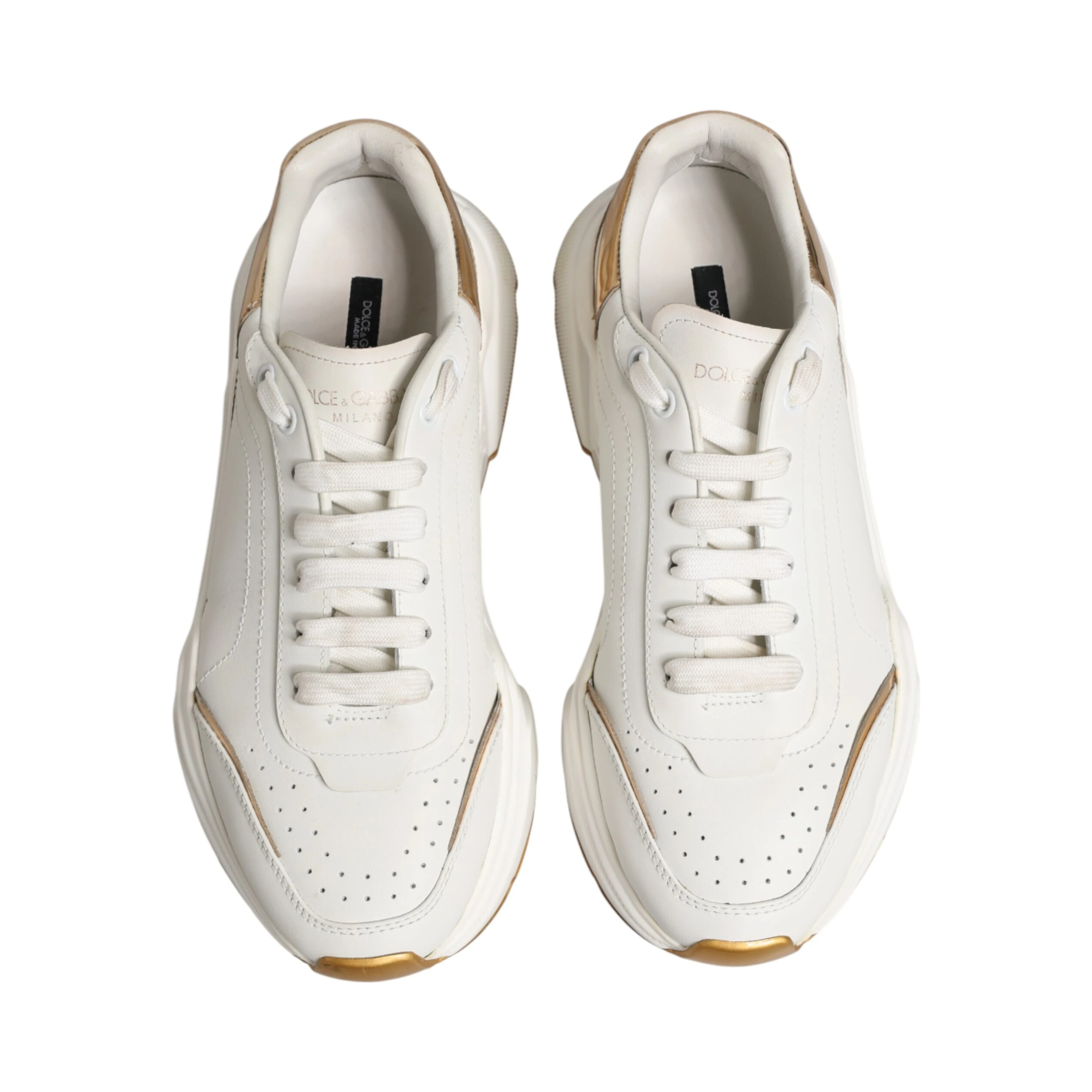 White Gold Daymaster Low Top Sneakers Shoes