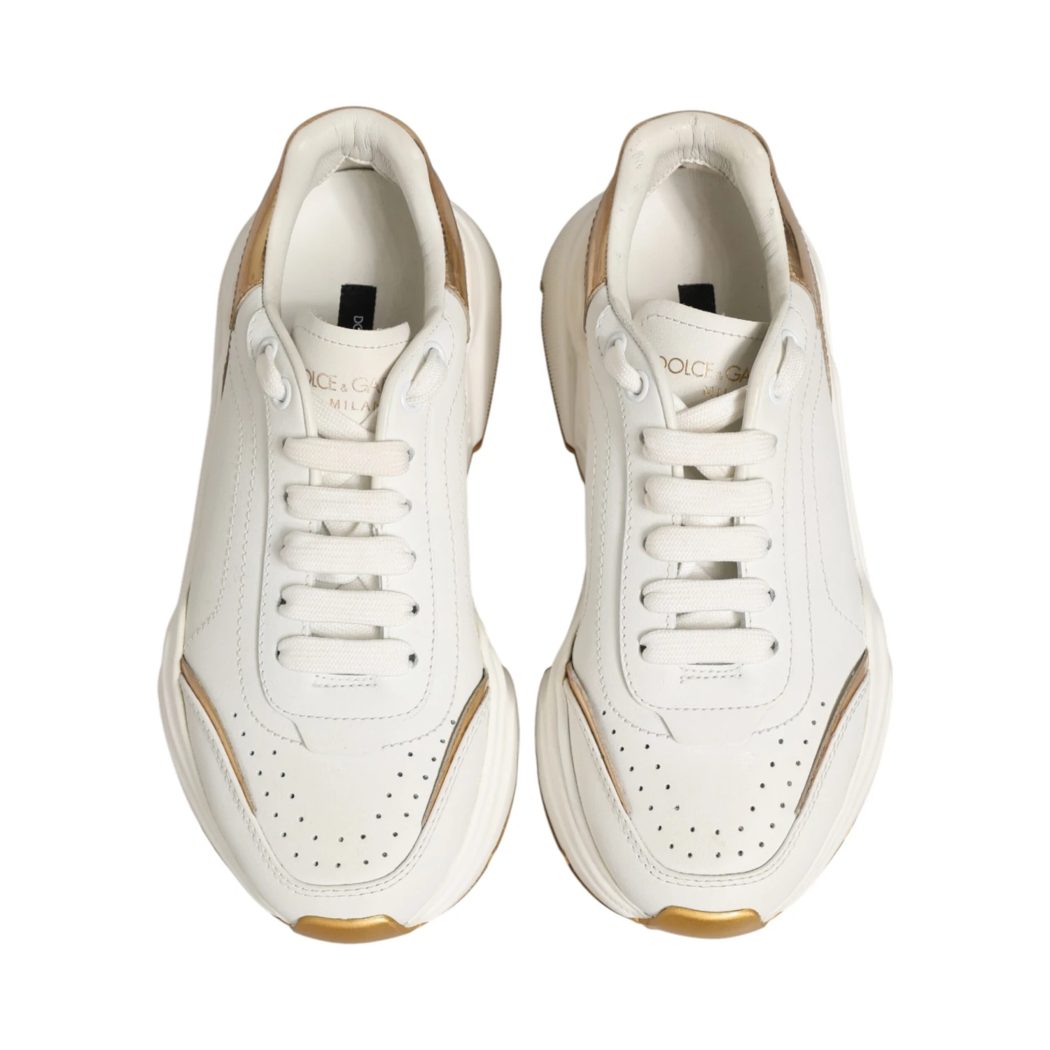 White Gold Daymaster Low Top Sneakers Shoes