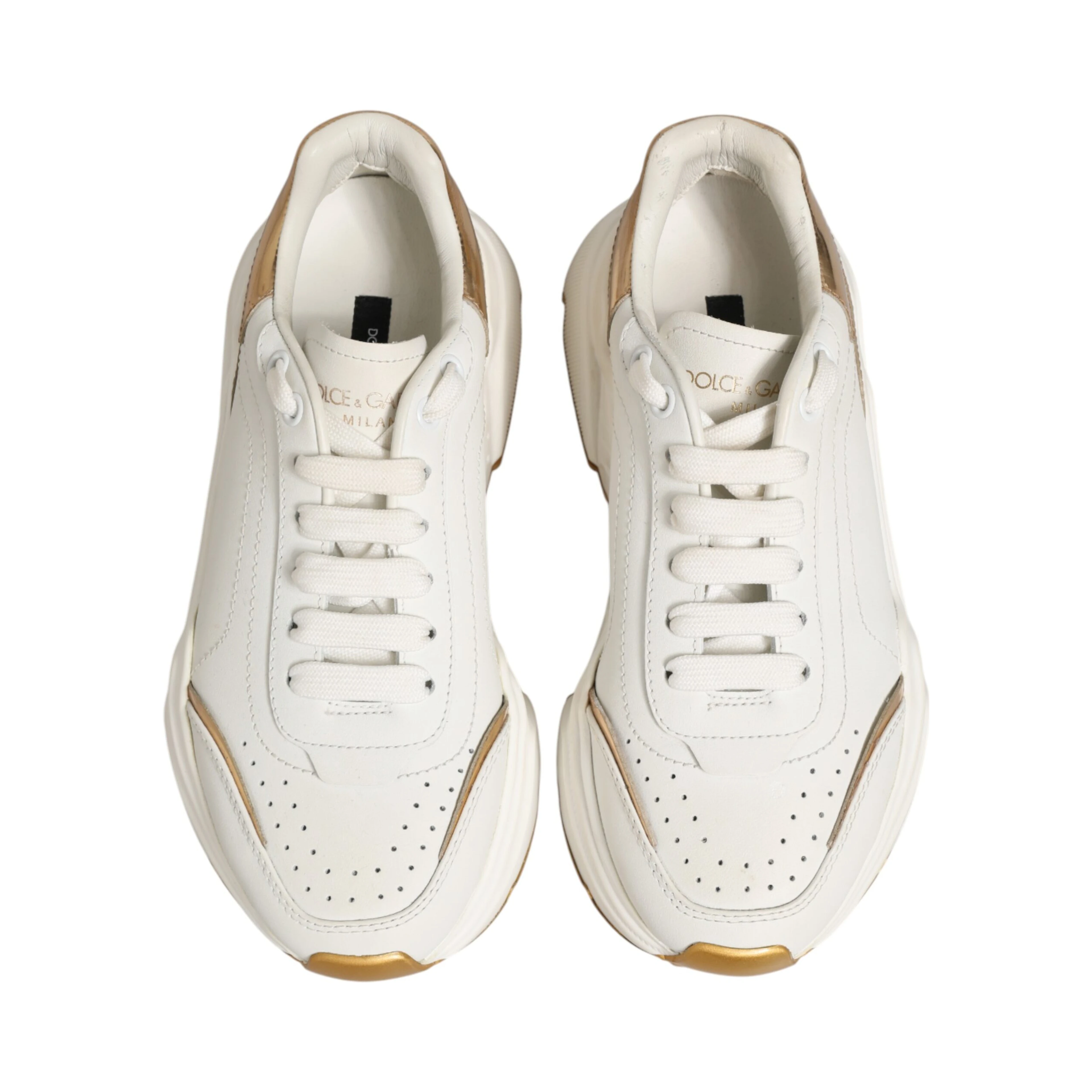 White Gold Daymaster Low Top Sneakers Shoes