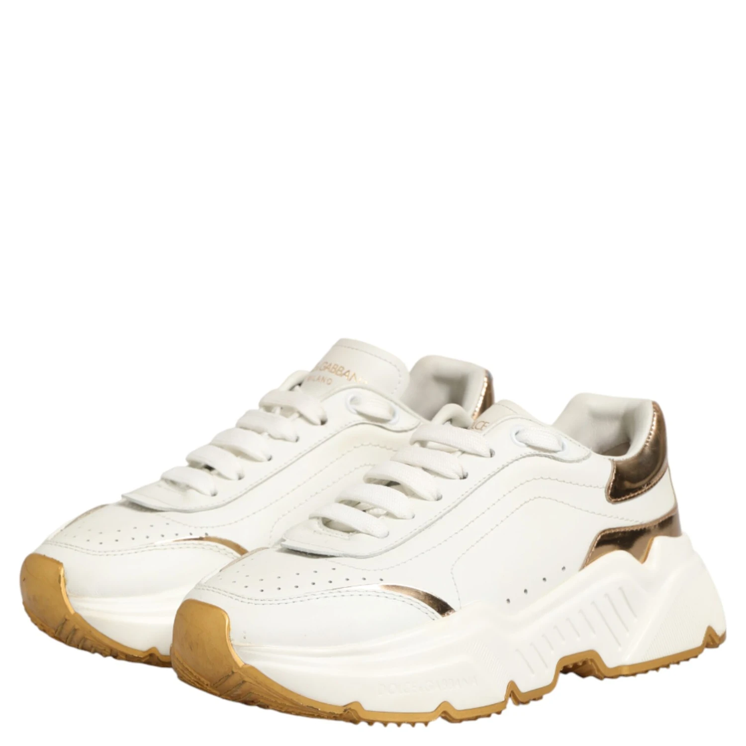 White Gold Daymaster Low Top Sneakers Shoes