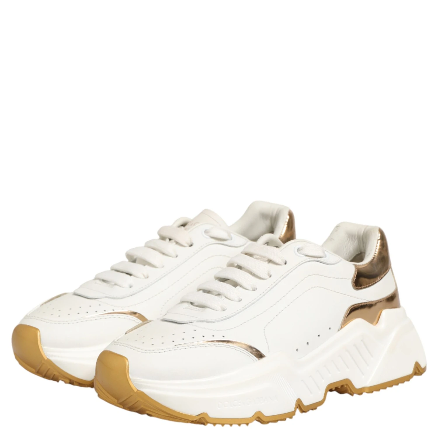 White Gold Daymaster Low Top Sneakers Shoes