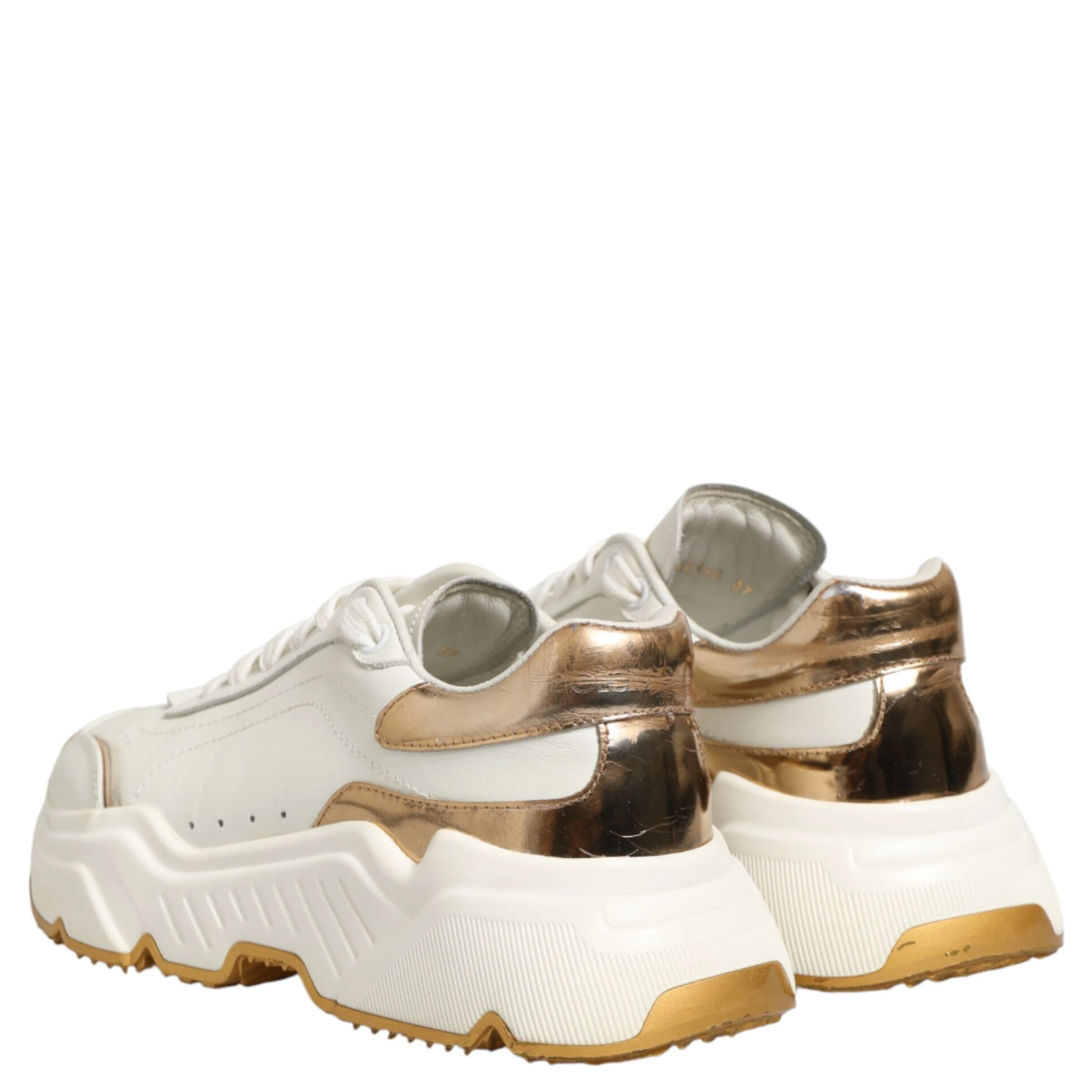 White Gold Daymaster Low Top Sneakers Shoes