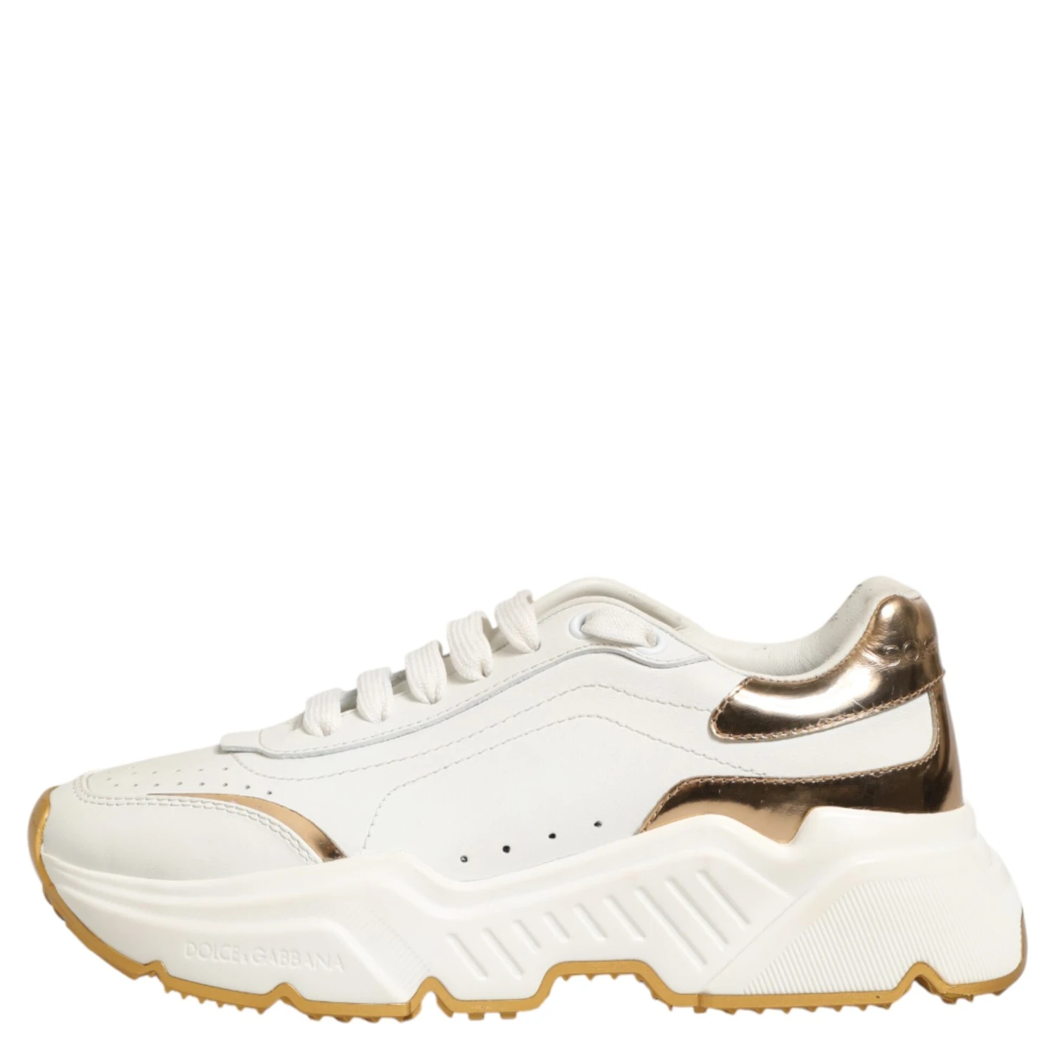 White Gold Daymaster Low Top Sneakers Shoes