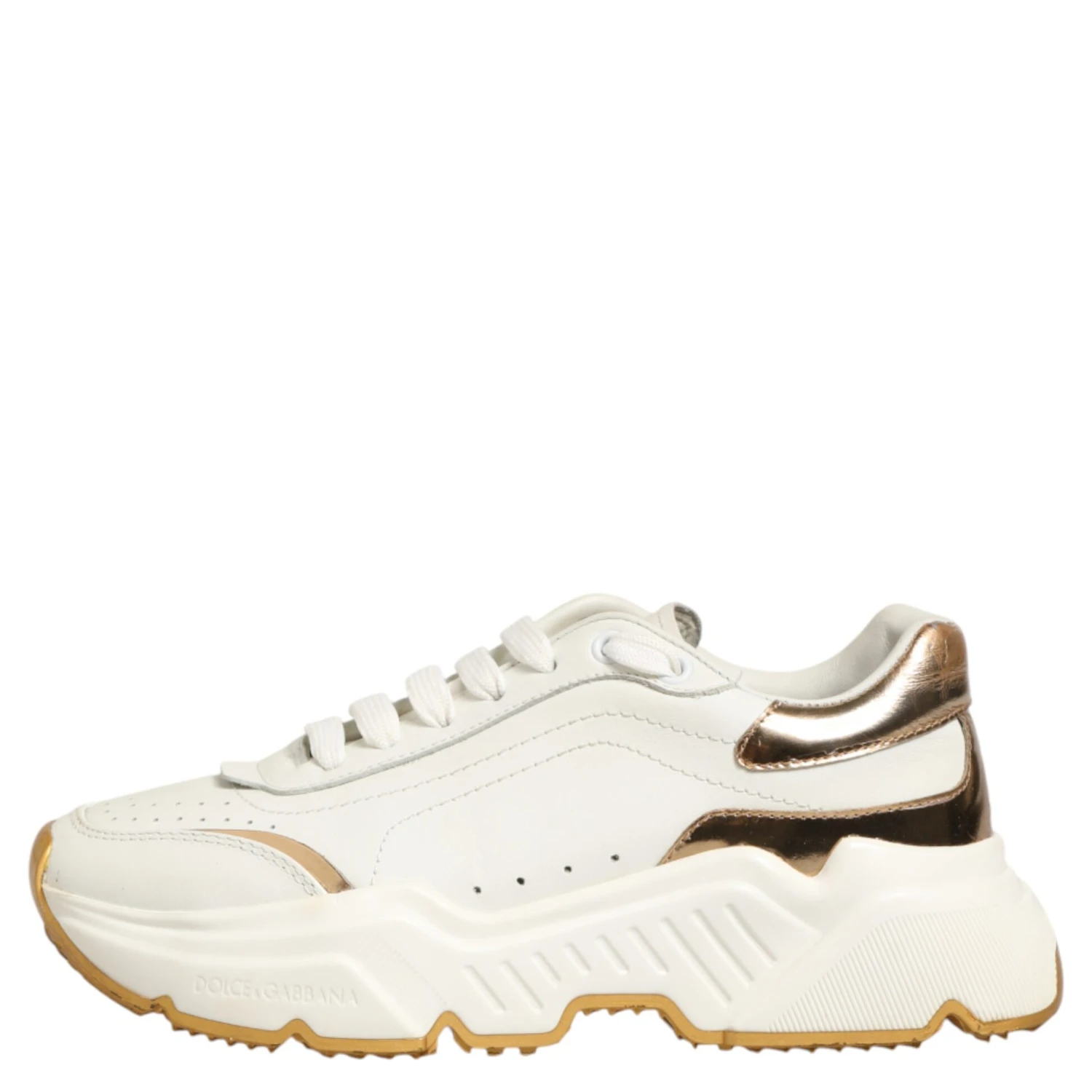 White Gold Daymaster Low Top Sneakers Shoes