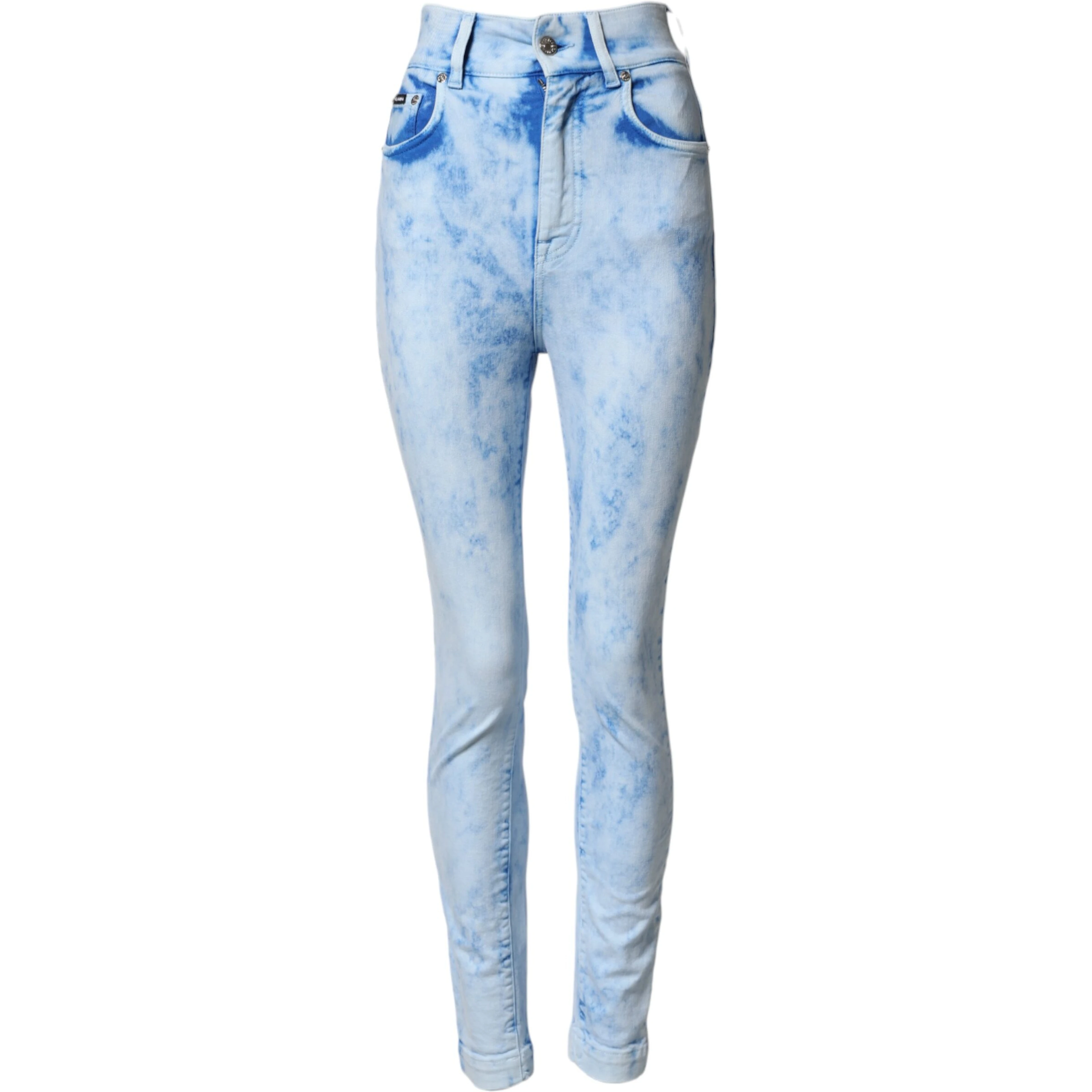 Light Blue High Waist Skinny Denim Jeans