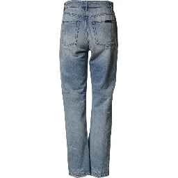 LightBlue Ripped Washed BOYFRIEND Denim Jeans