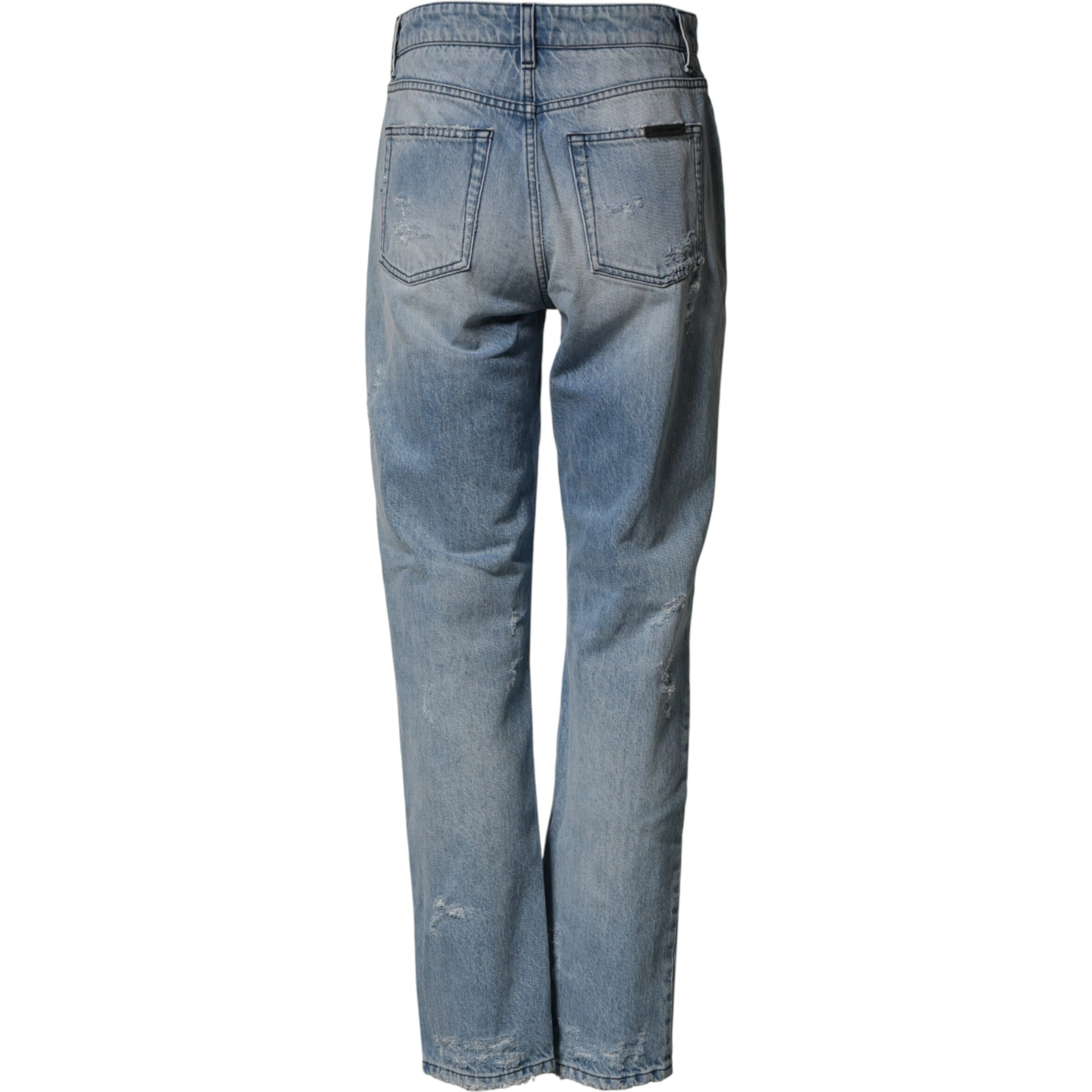 LightBlue Ripped Washed BOYFRIEND Denim Jeans