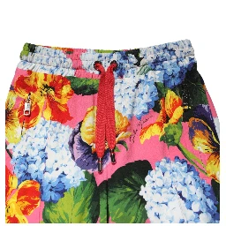 Multicolor Floral Mid Waist Jogger Pants