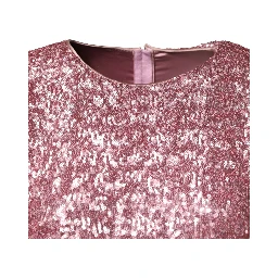 Pink Sequinned Mermaid Long Gown Dress