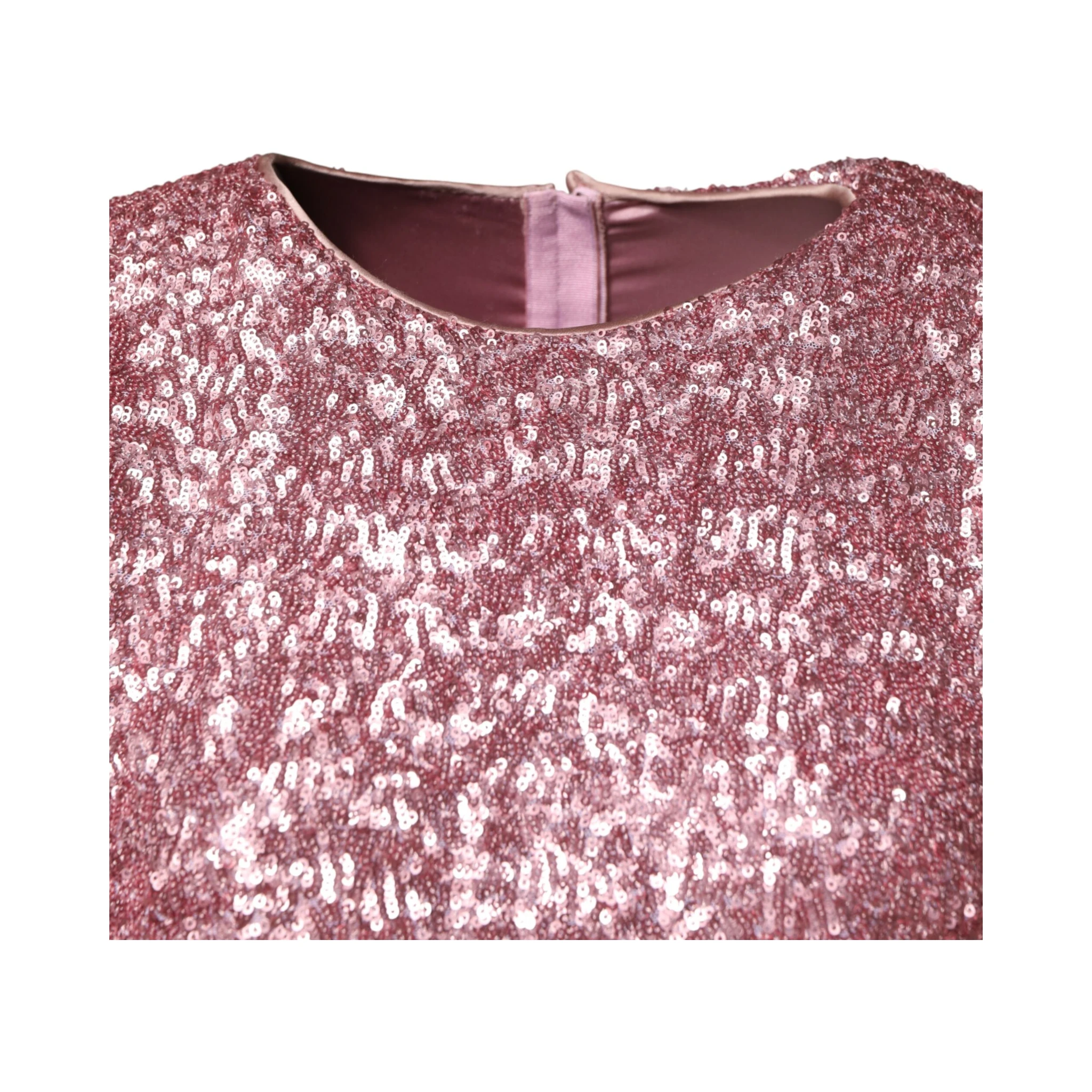 Pink Sequinned Mermaid Long Gown Dress