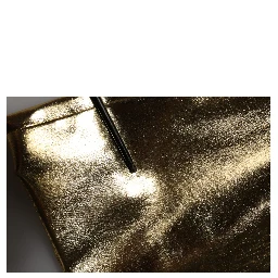 Gold Acetate Crystal High Waist Mini Skirt
