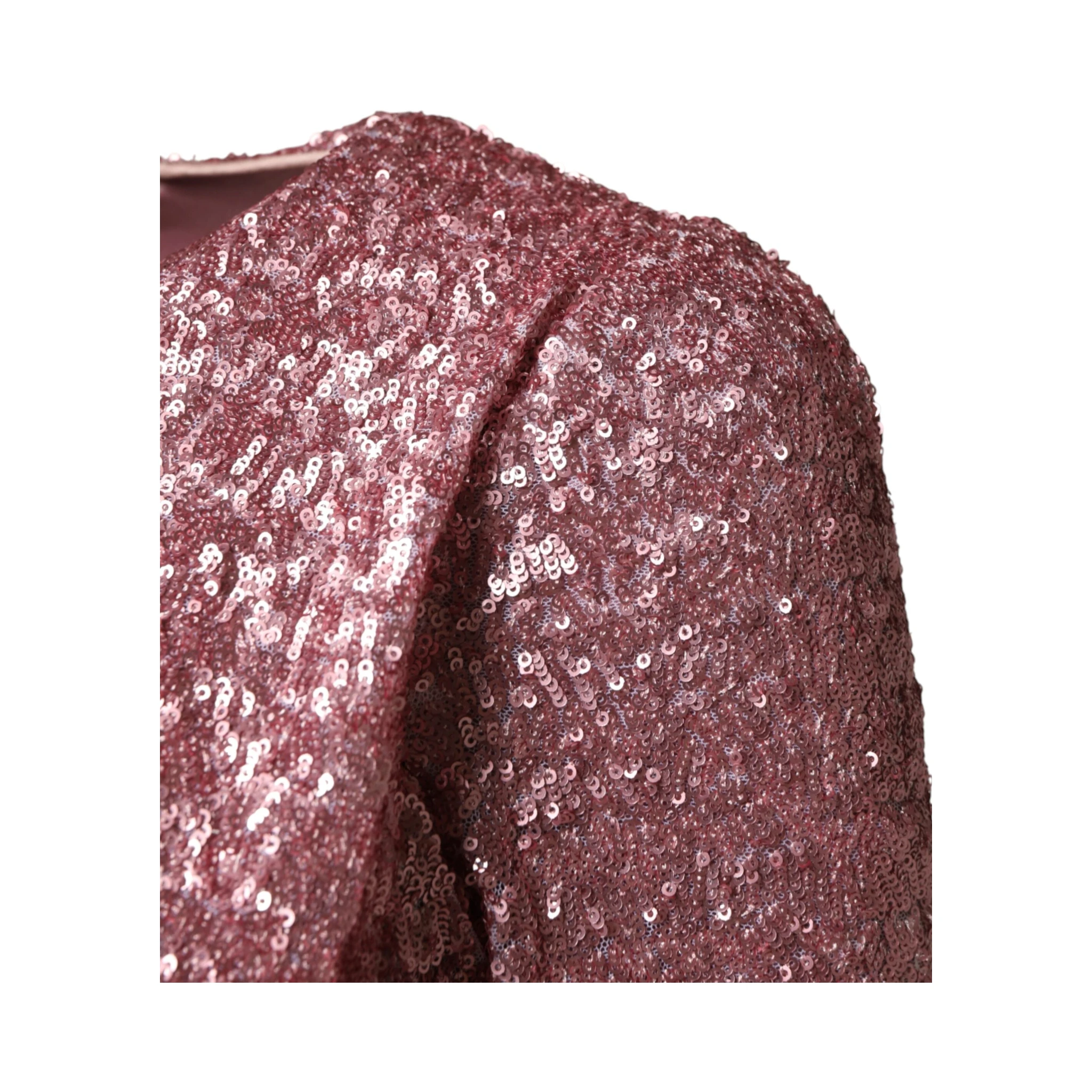 Pink Sequinned Mermaid Long Gown Dress