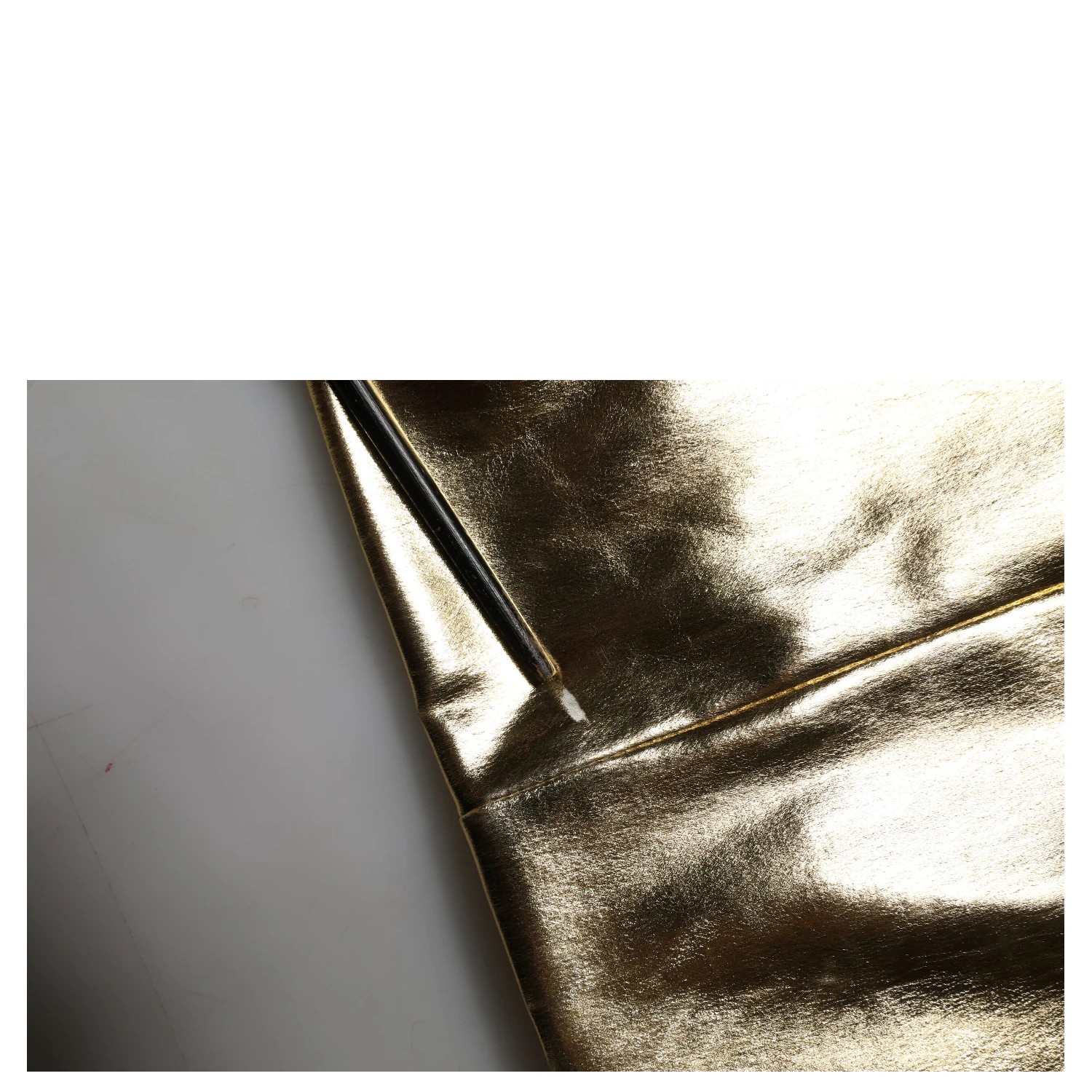 Gold Acetate Crystal High Waist Mini Skirt