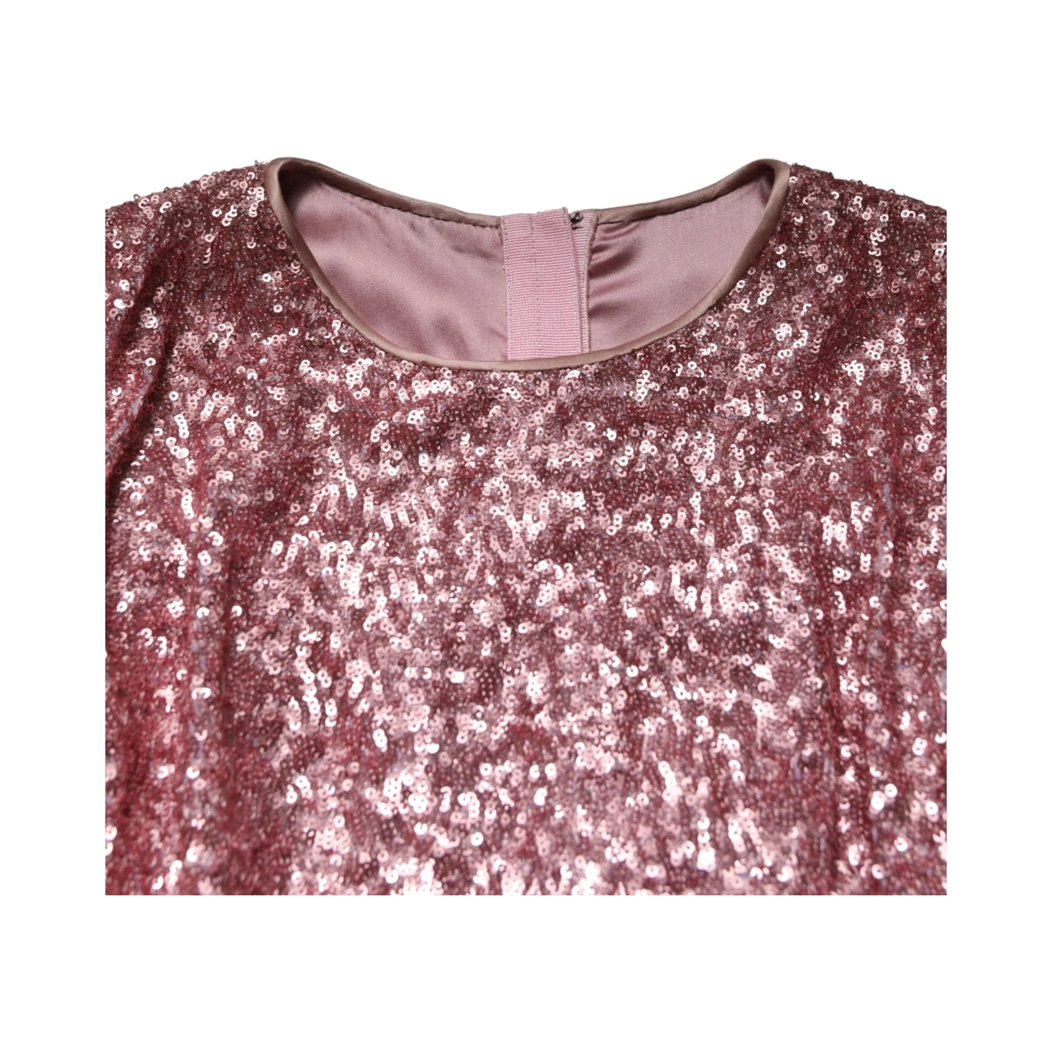 Pink Sequinned Mermaid Long Gown Dress