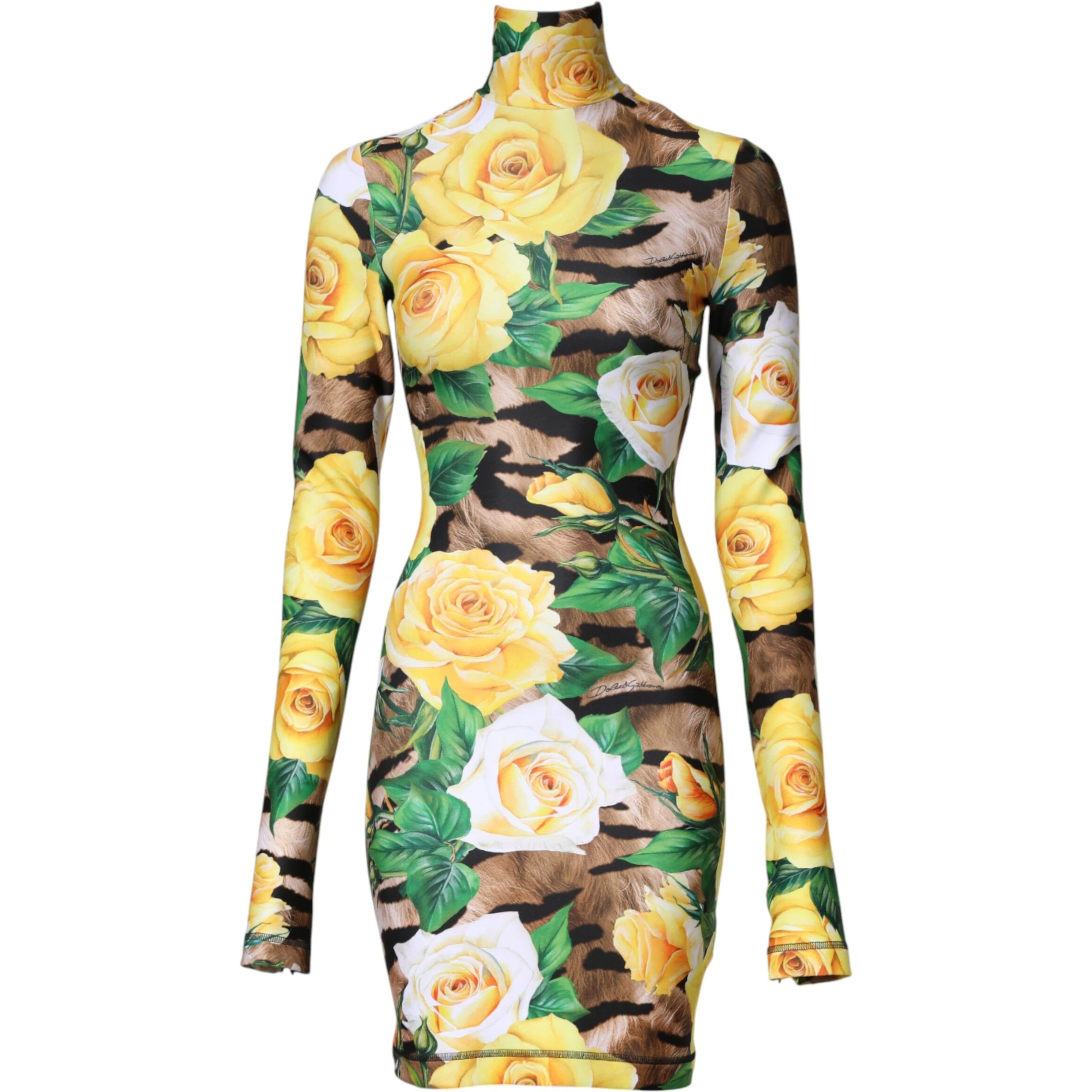 Multicolor Floral Print Sheath Mini Dress