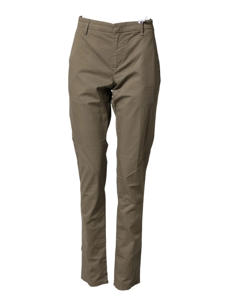 Beige Cotton Stretch Straight Chino Men Trouser Pants alternative