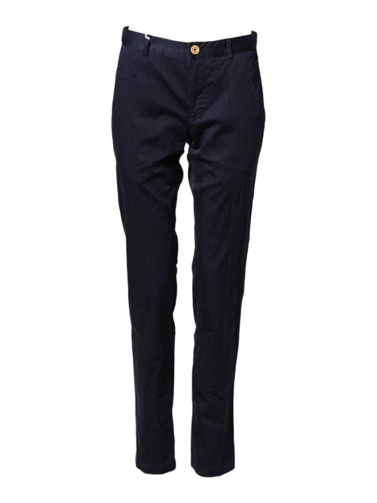 Dark Blue Cotton Skinny Men Trouser Pants alternative