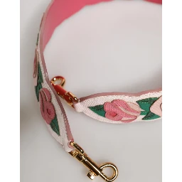 Strap White Floral Calf Leather Bag Accessory Shoulder