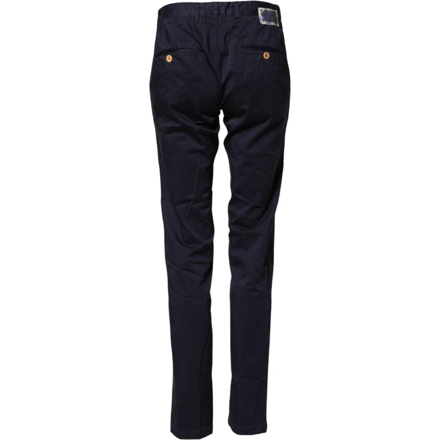 Dark Blue Cotton Skinny Men Trouser Pants