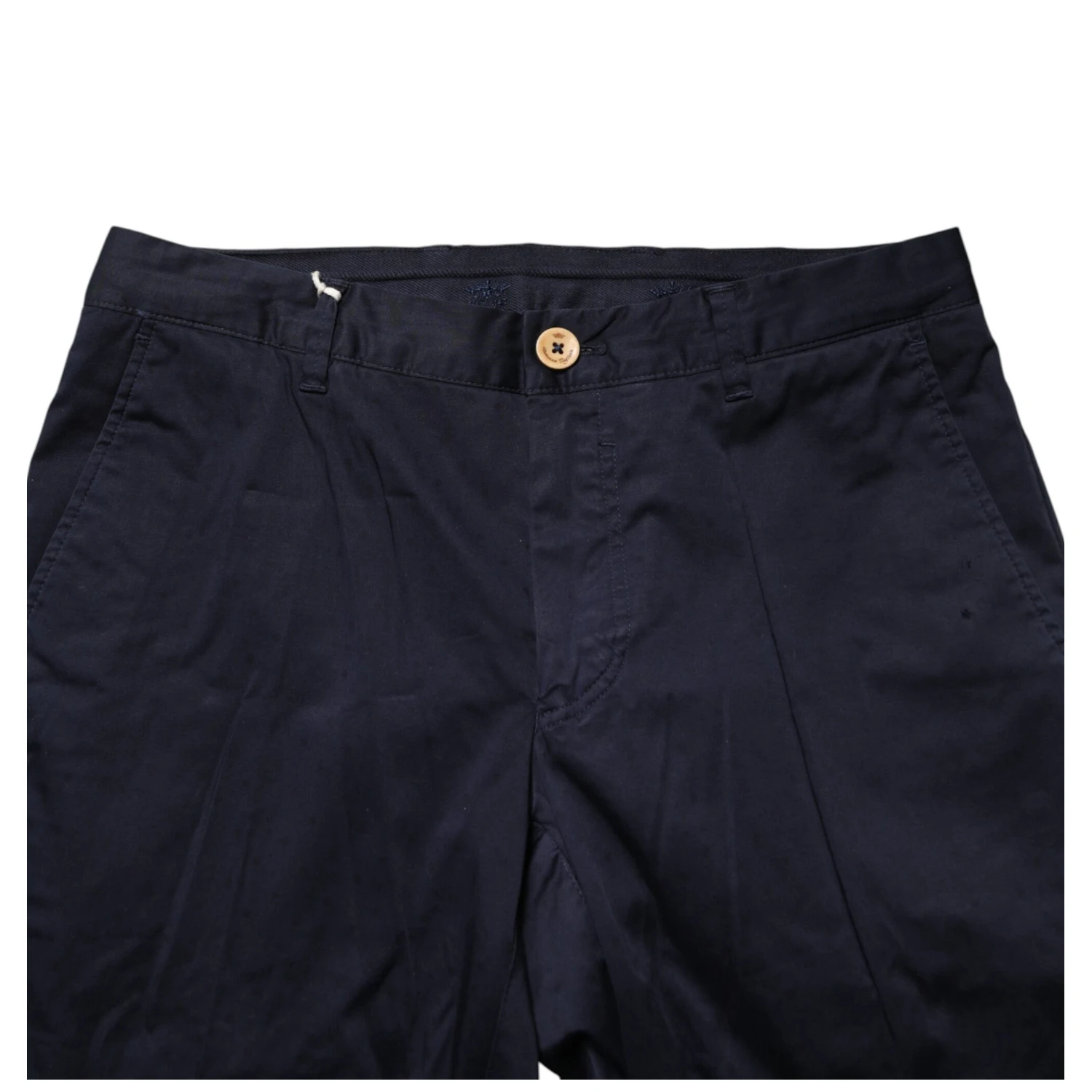 Dark Blue Cotton Skinny Men Trouser Pants