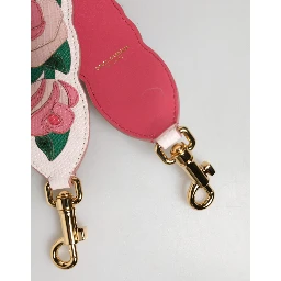 Strap White Floral Calf Leather Bag Accessory Shoulder