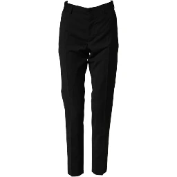 Black Wool Formal Dress Men Trouser Pants
