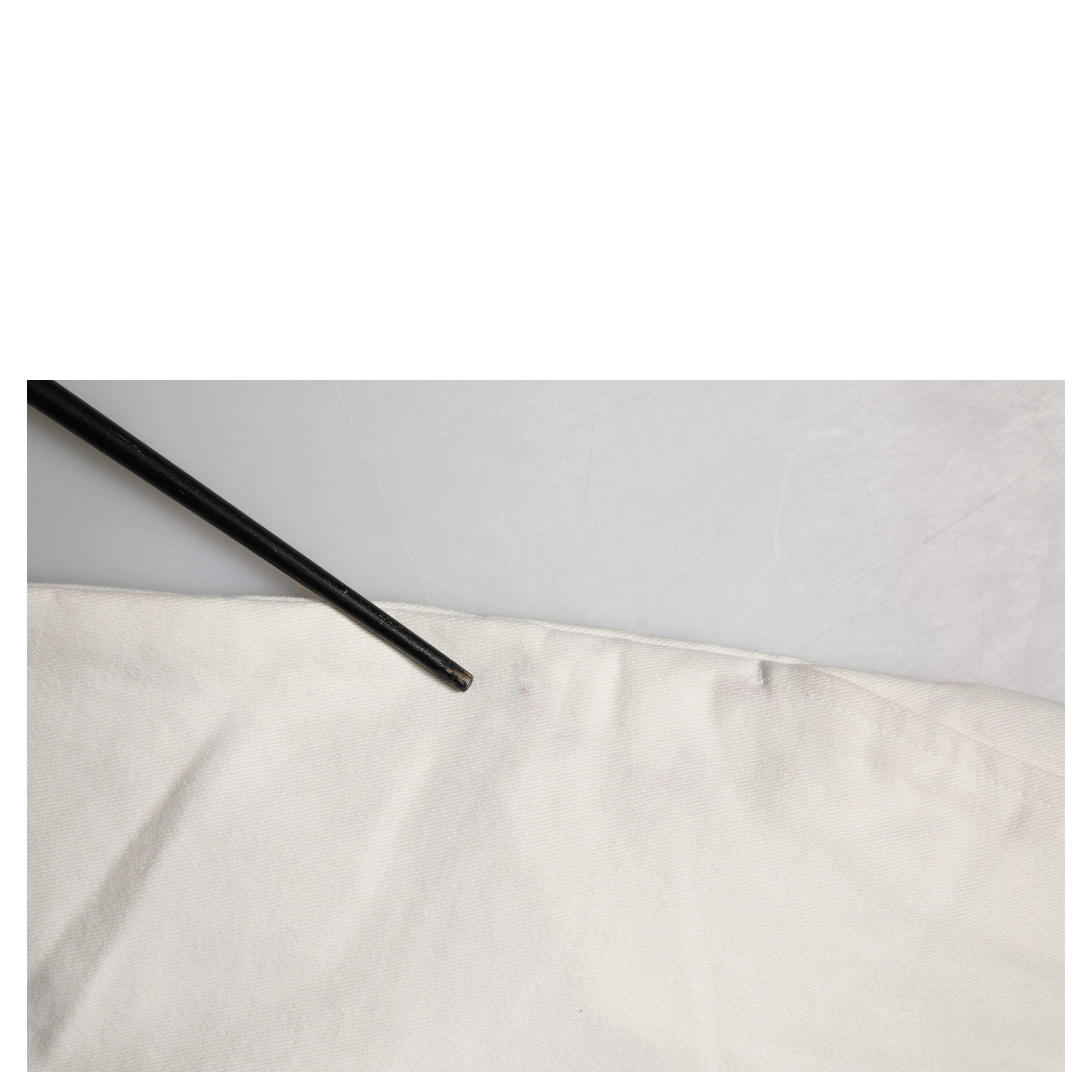 White Cotton Straight Chino Trouser Pants