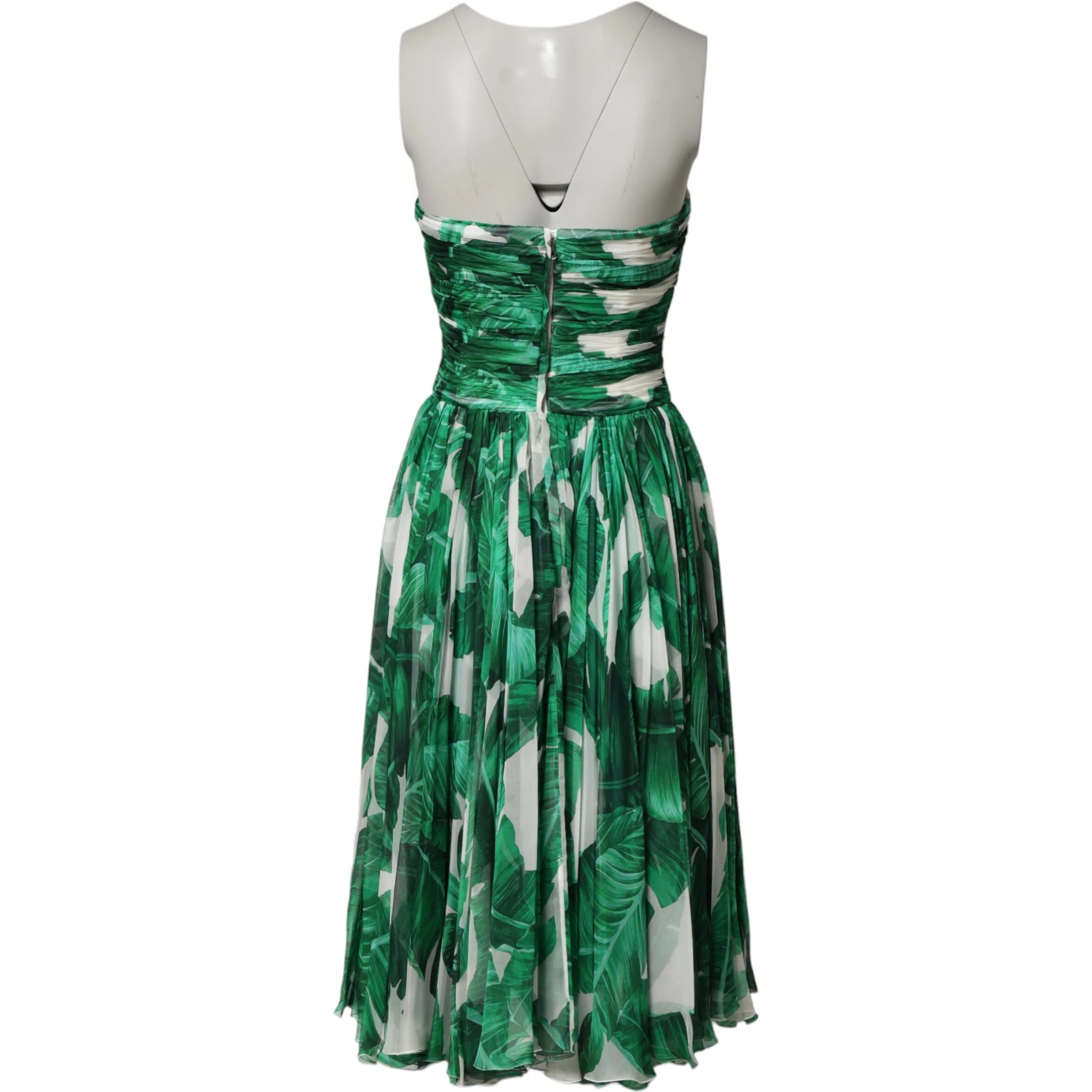 Green Pineapple Embellished BananaLeaf Dress
