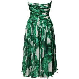 Green Pineapple Embellished BananaLeaf Dress