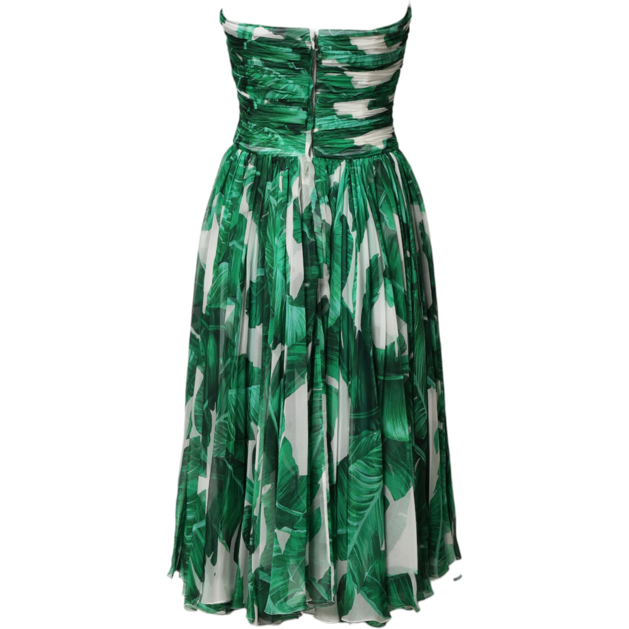 Green Pineapple Embellished BananaLeaf Dress