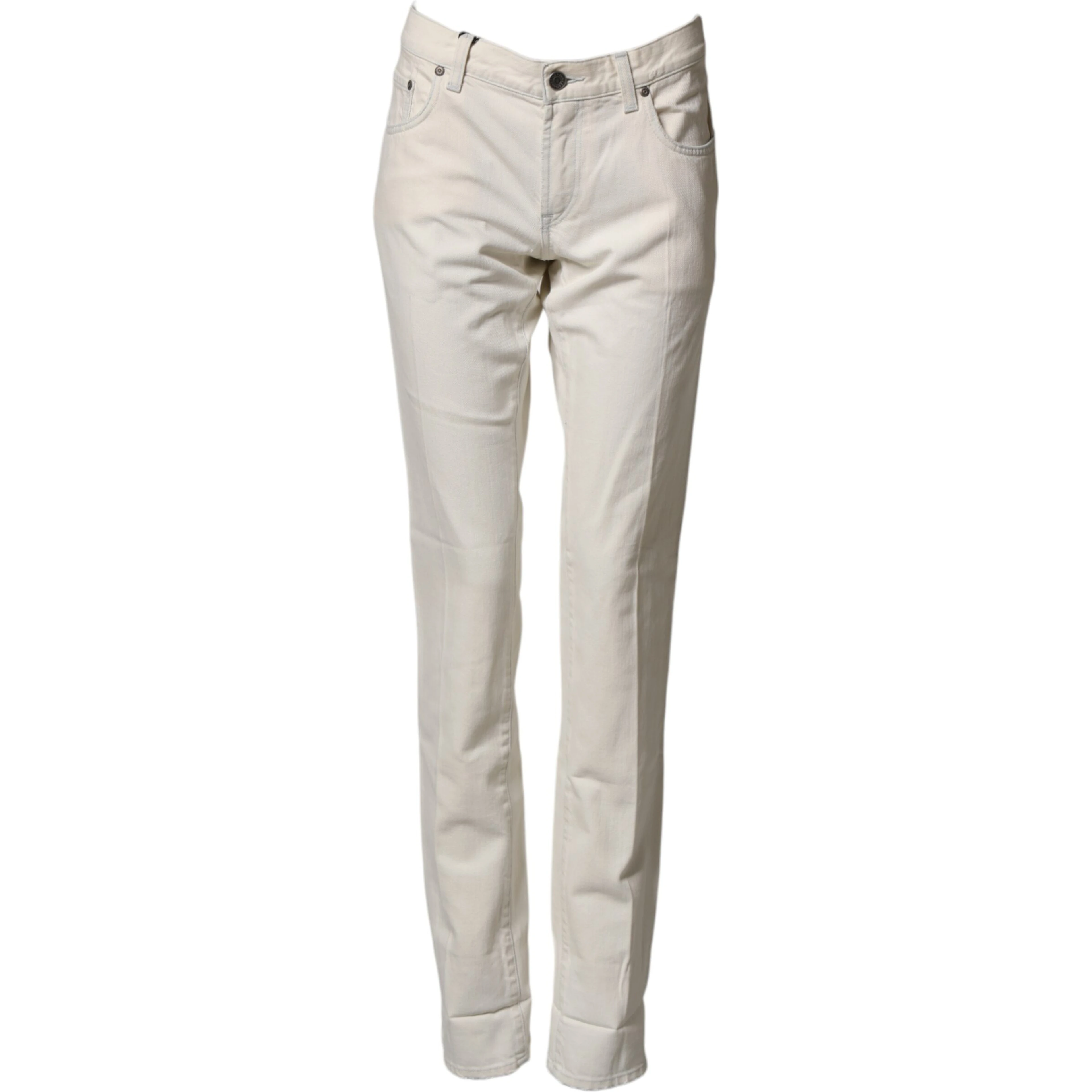 White Cotton Skinny Denim Trouser Men Jeans