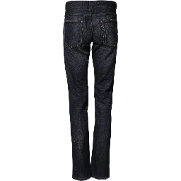 Dark Blue Watch GOLD Men Skinny Denim Jeans