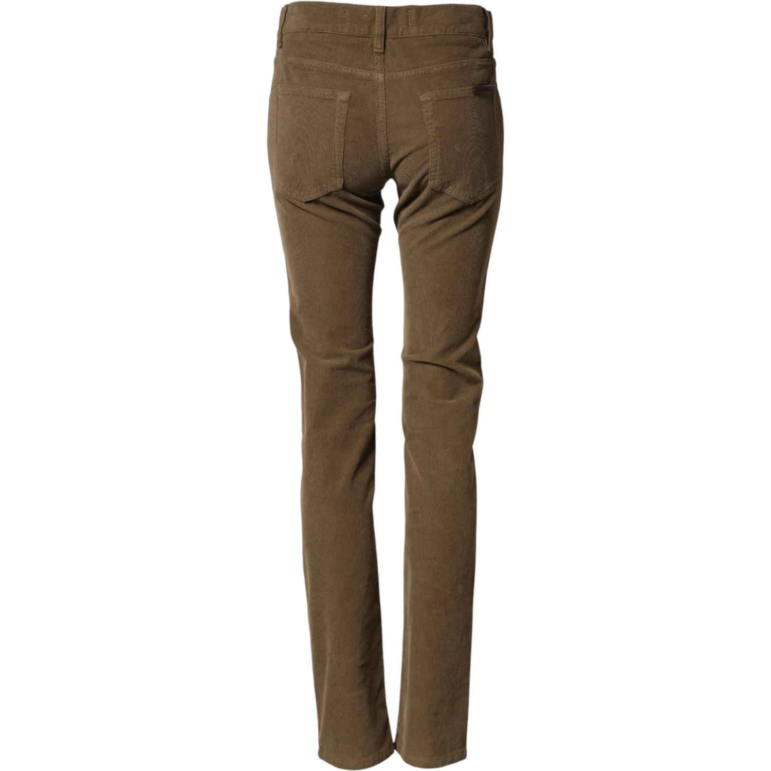 Brown Cotton Stretch Skinny Men Denim Jeans