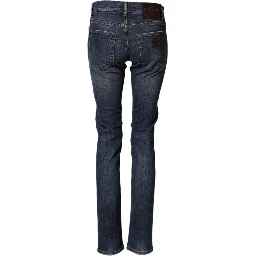 Blue Cotton Stretch Skinny Men Denim Jeans